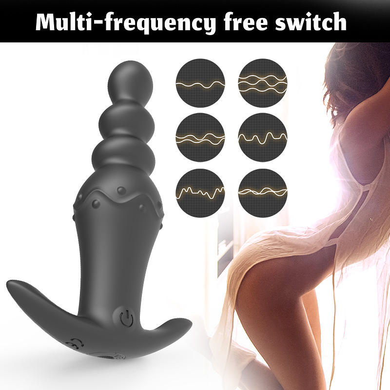 Remote Control Strap on Anal Plug Vibrator 10 Frequency Vibration Anal Beads Vibrator Butt Plug Stimulation Sex Toys for Woman
