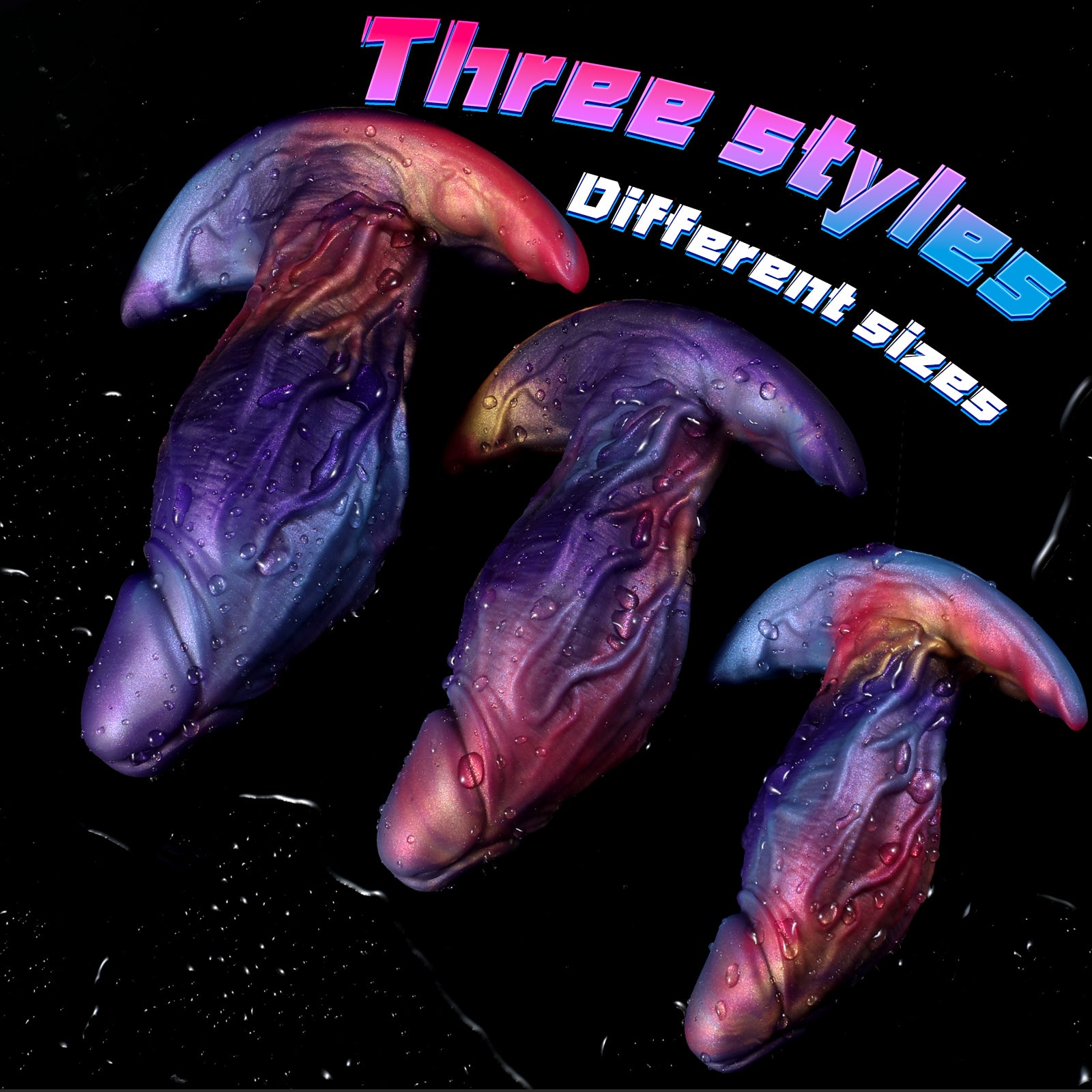 Colour Adult Sex Toys 3 Sizes Huge Anal Plug for Women Female Masturbation Sex Toy Butt Plug Stimulation Sex Toys for Women