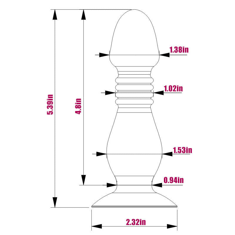 Remote Control Suction Cup Anal Plug Vibrator 10 Frequency Vibration and Telescoping Butt Plug Vibrator Sex Toys for Woman