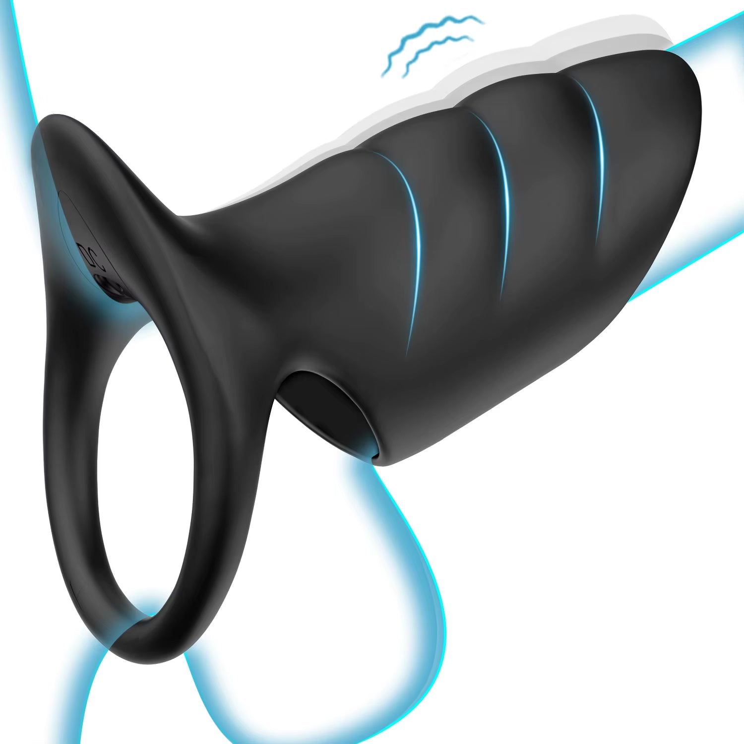 Male Rechargeable Cock Ring Vibrator for Men 10 Frequency Vibration Adult Sex Toy Delay Ejaculation Penis Ring Sex Toys for Men