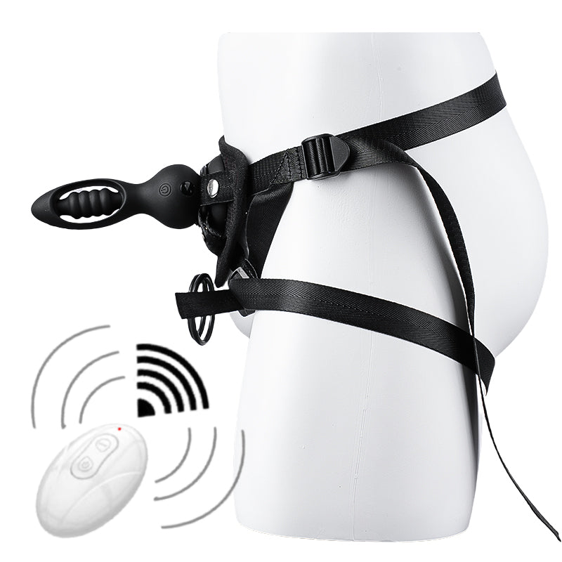 Remote Control 10 Frequency Vibration Strap on Anal Plug Vibrator Sex Toys Suction Cup Butt Plug Vibrator Sex Toys for Woman