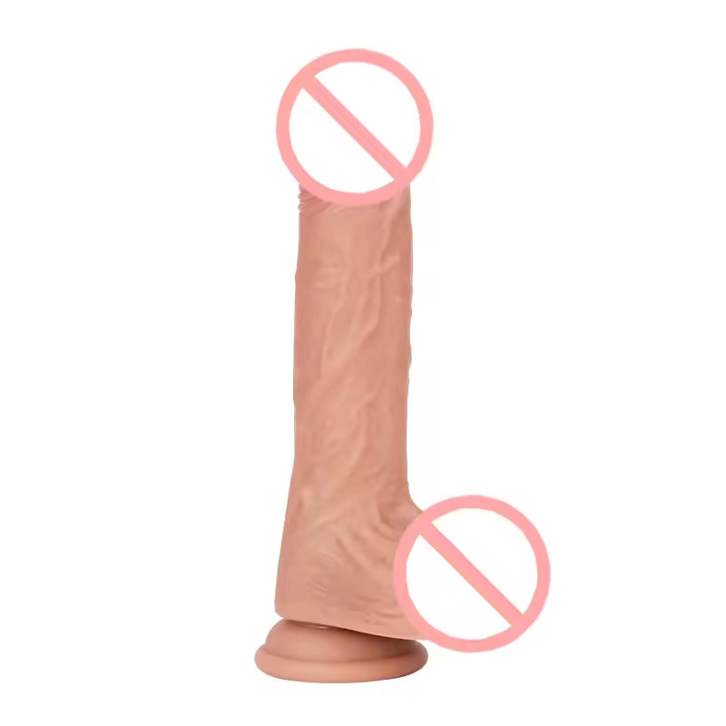 Realistic Retractable Silicone Big Dildo for Women Sex Toys Vibrator Artificial Rubber Penis Telescopic Dildo Adult Toys
