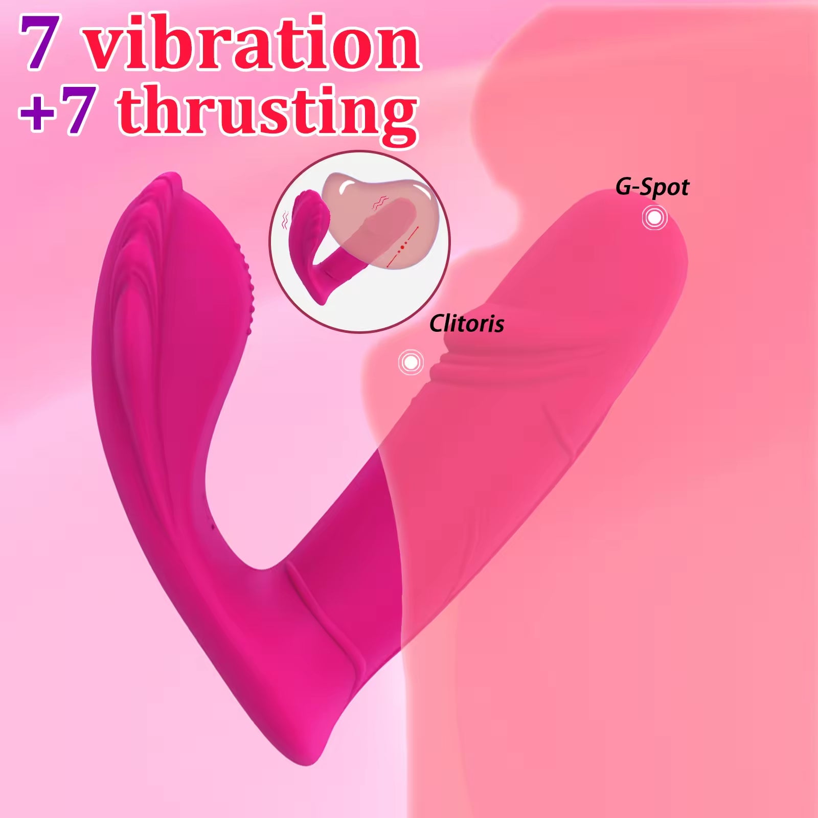 Remote Control Female Wearable Dildo Vibrator for Women Vaginal Stimulation Adult Sex Toys Panties Vibrating Adult Toys for Women