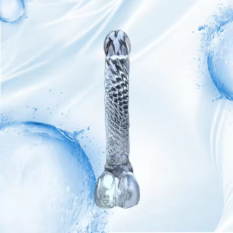 Clitoris Stimulator G Spot Glass Dildo Anal Plug Female Masturbation Vagina Stimulator Self-Pleasure Adult Toys for Women