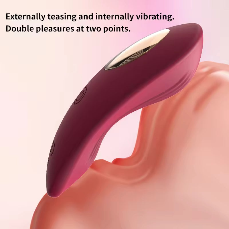 Remote Control Strap on Vibrator for Women 10 Frequency Vibration G-spot Clitoral Stimulator Panties Vibrator Adult Toys for Women