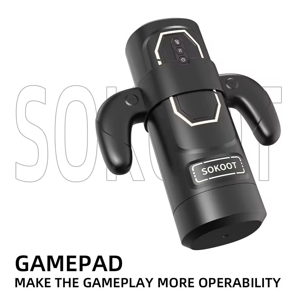 Double Handles Male Masturbation Cup for Men Telescoping+vibration+heating+Sucking+Sound Masturbation Cup Adult Toys