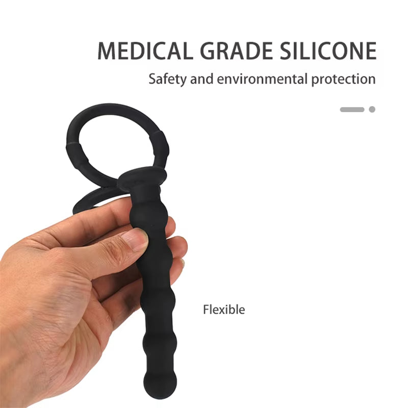 Silicone Cock Ring for Men Male Prostate Adult Sex Toys Anal Plug Penis Ring Extender Cock Rings Sex Toys for Men