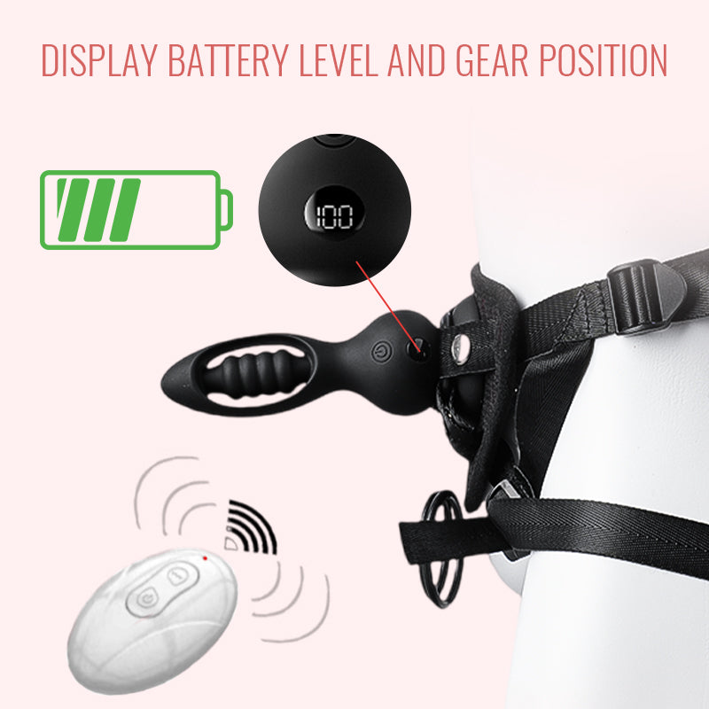 Remote Control 10 Frequency Vibration Strap on Anal Plug Vibrator Sex Toys Suction Cup Butt Plug Vibrator Sex Toys for Woman
