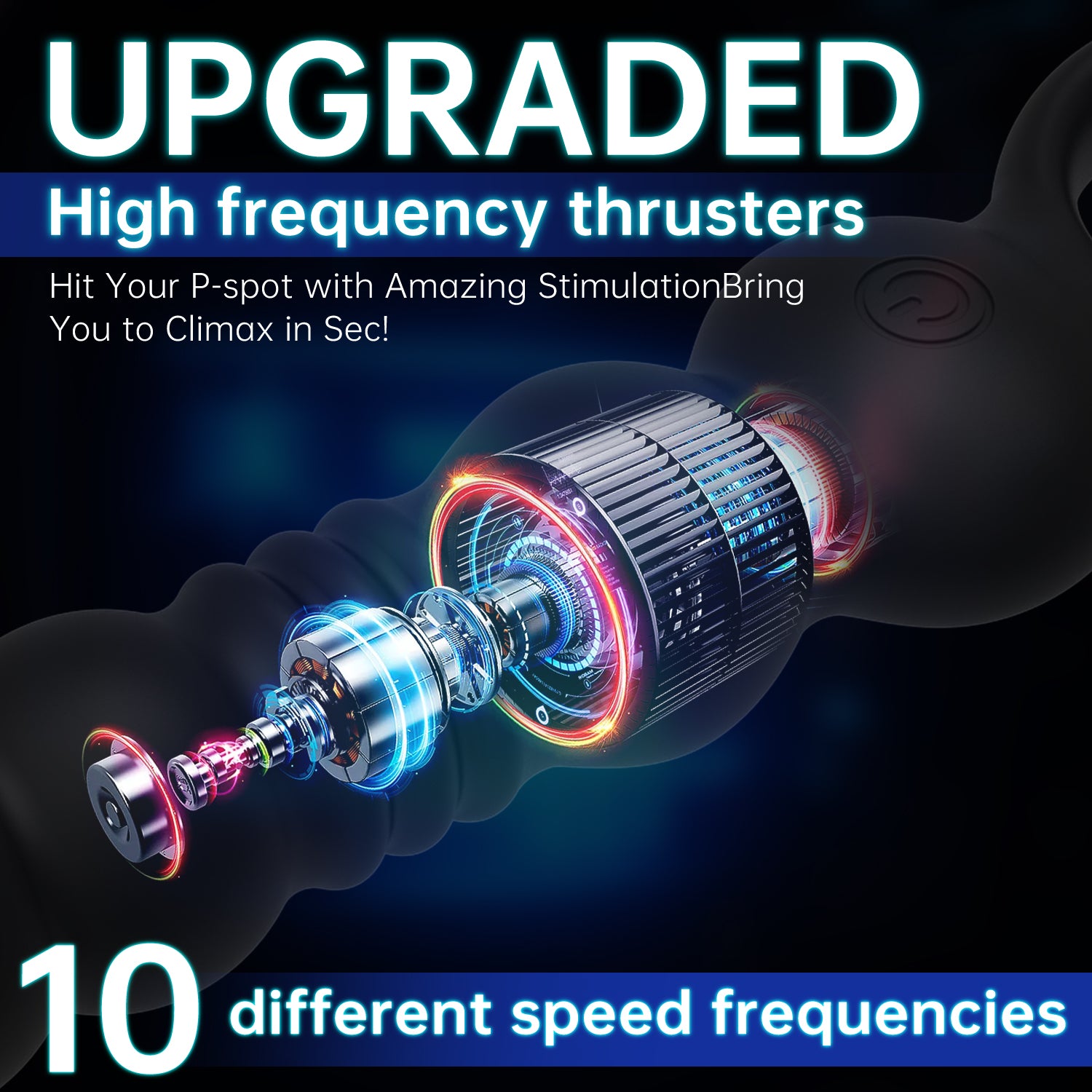 APP Control Anal Plug Vibrator for Women 10 Frequency Vibration and Telescoping Sex Toy Anal Plug Vibrator Sex Toys for Woman