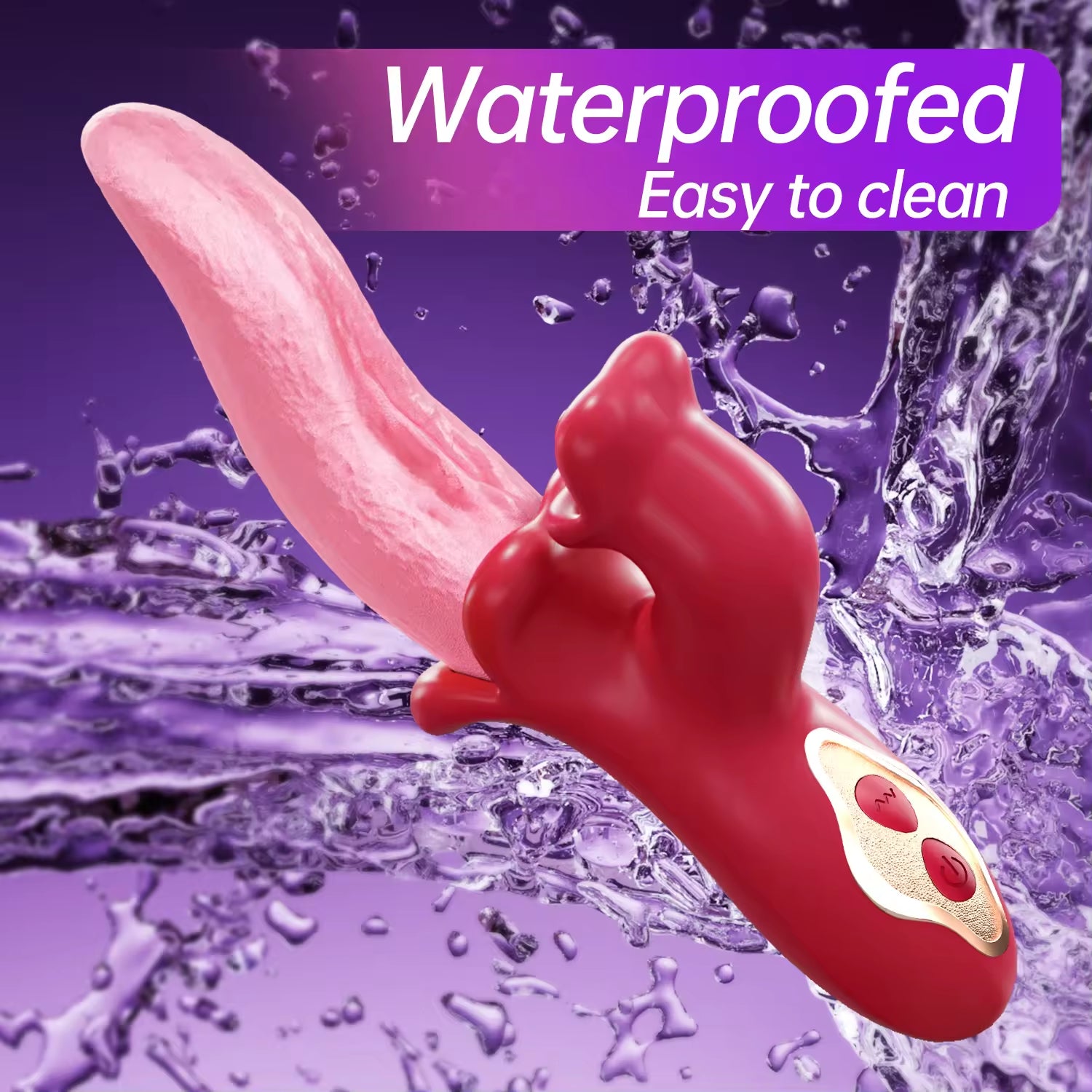 APP Control 2 in 1 Tongue Licking Vibrators Sex Toys Vaginal Stimulation 9 Frequency Vibration Masturbation Adult Toys for Women