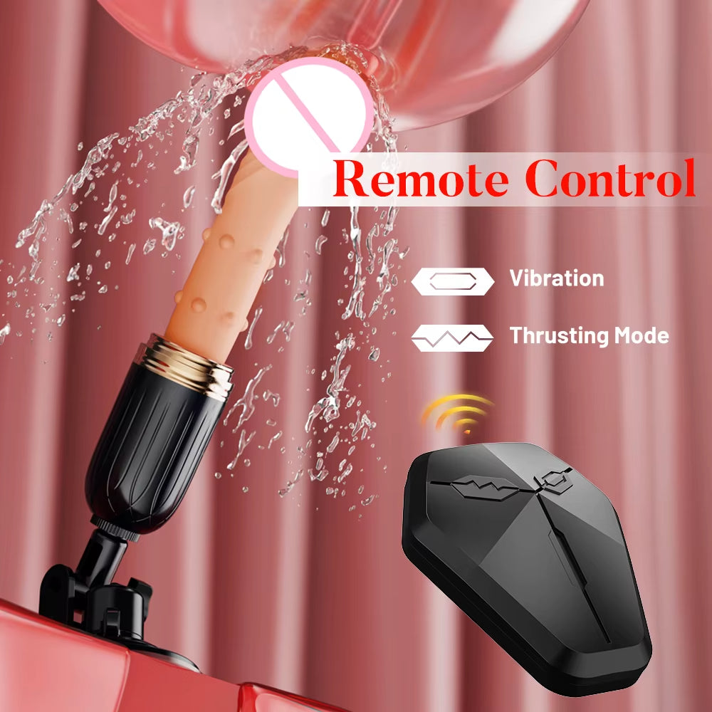 Wireless Remote Control Sex Machine for Women Masturbation 10 Frequency Vibration Heating Dildo Vibrator Sex Toys for Women