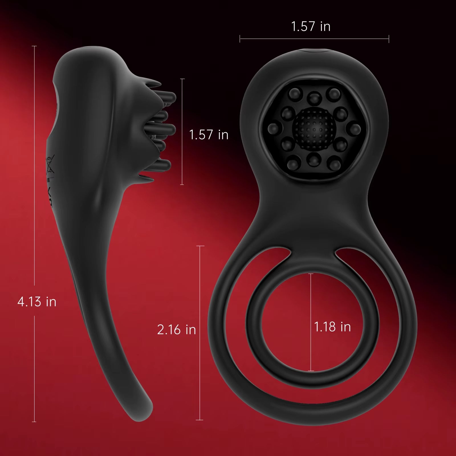 Remote Control Rose Silicone Cock Ring Vibrator 10 Frequency Vibration Sex Toys Vibrating Cock Ring for Men Sex Toys for Men