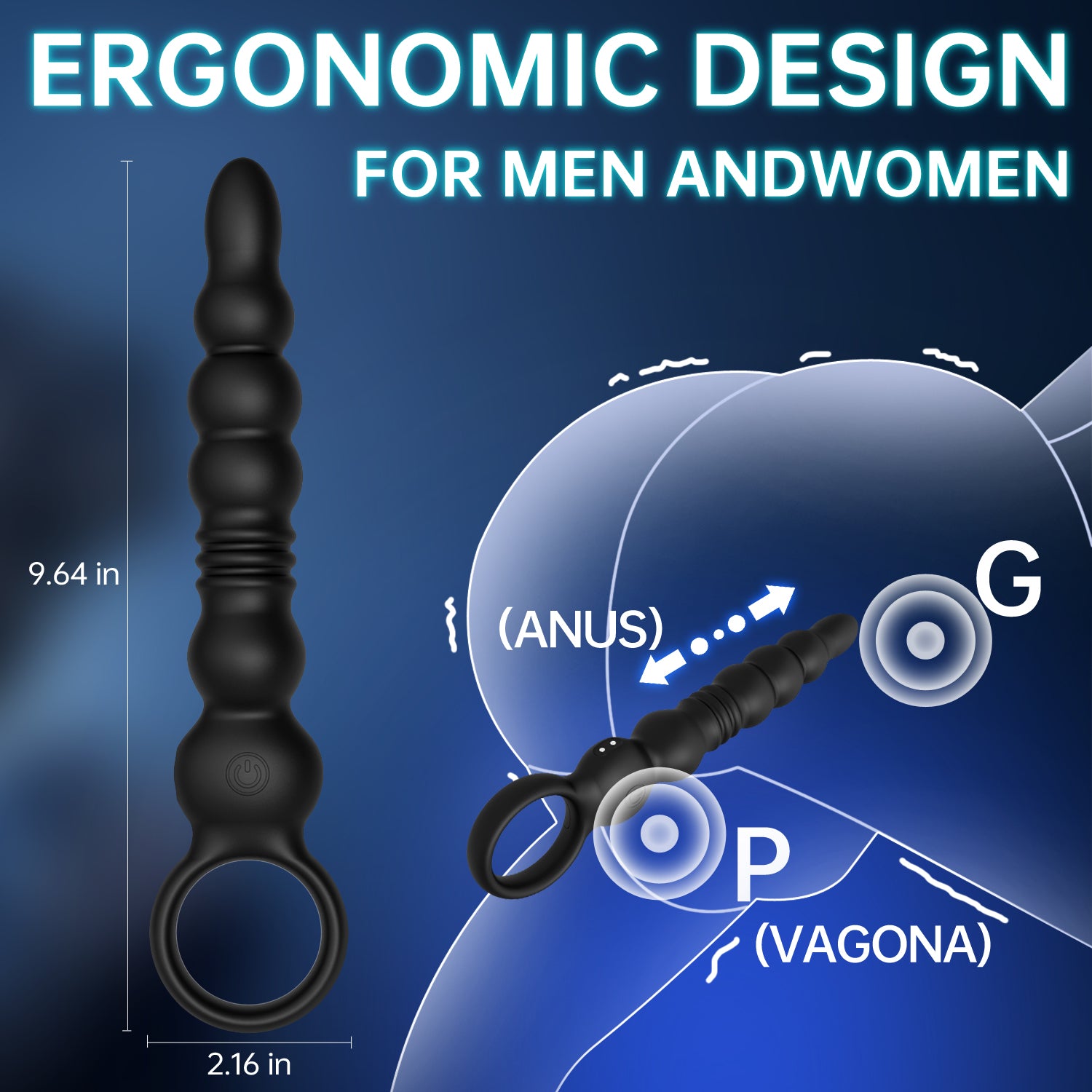 APP Control Anal Plug Vibrator for Women 10 Frequency Vibration and Telescoping Sex Toy Anal Plug Vibrator Sex Toys for Woman