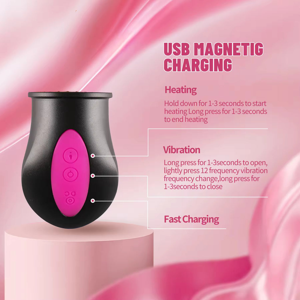 3 in 1 Silicone Dildo Vibrator for Women 12 Frequency Vibration Can Heating up to 38-42℃ Free Bending Sex Toys for Women and Men adult toys