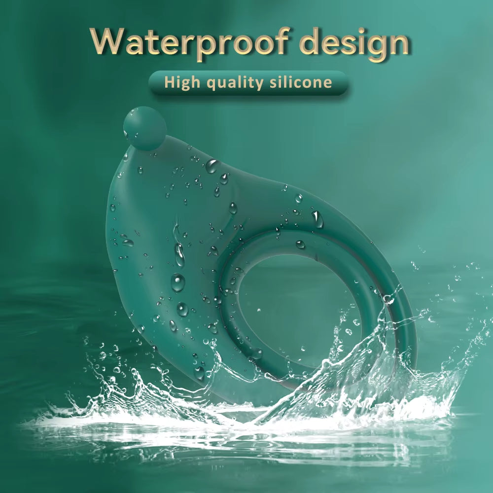 Male Wireless Remote Control 10 Frequency Vibration Cock Ring Silicone Vibrating Cock Ring Extender Penis Ring Sex Toys for Men