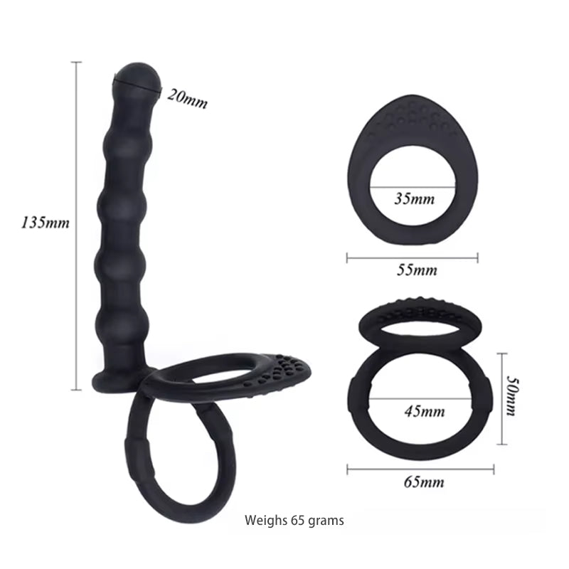 Silicone Cock Ring for Men Male Prostate Adult Sex Toys Anal Plug Penis Ring Extender Cock Rings Sex Toys for Men