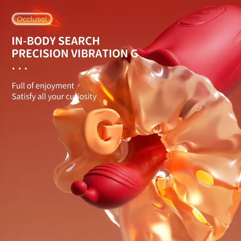 Hot Sale 2 in 1 Tongue Licking Vibrator Toy G Spot Clitoral Stimulator Vibrators for Women Tongue Vibrator Adult Toys