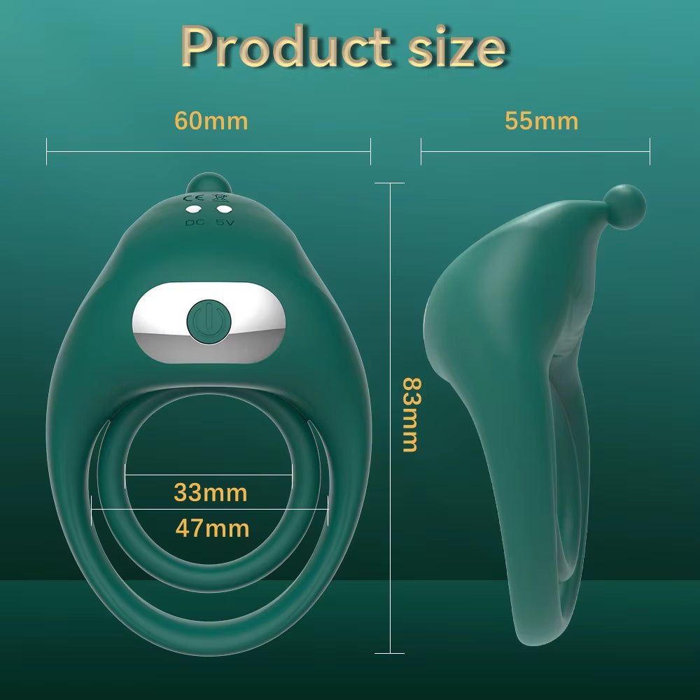 Male Wireless Remote Control 10 Frequency Vibration Cock Ring Silicone Vibrating Cock Ring Extender Penis Ring Sex Toys for Men
